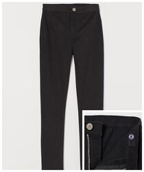 Чорні стрейчеві штани H&M Англія - для дівчинки 9-10 років розмір 140
