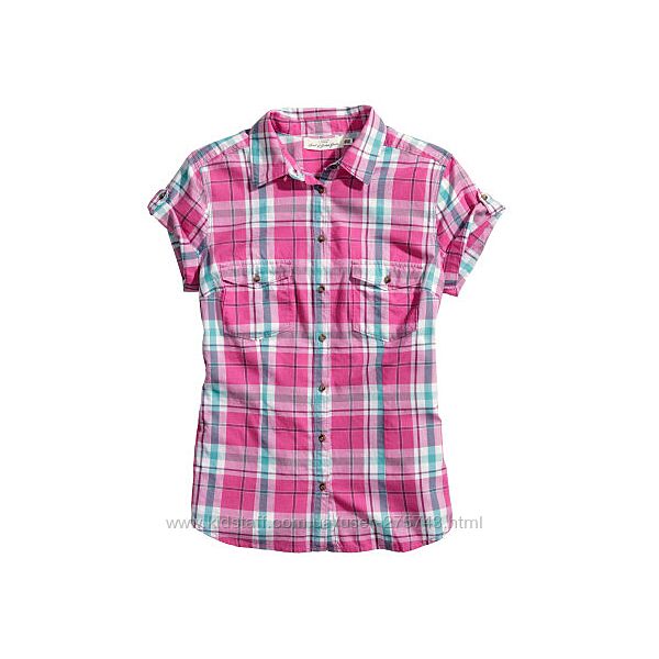 Рубашка производство H&M, размер 40 европейский, Хлопок.