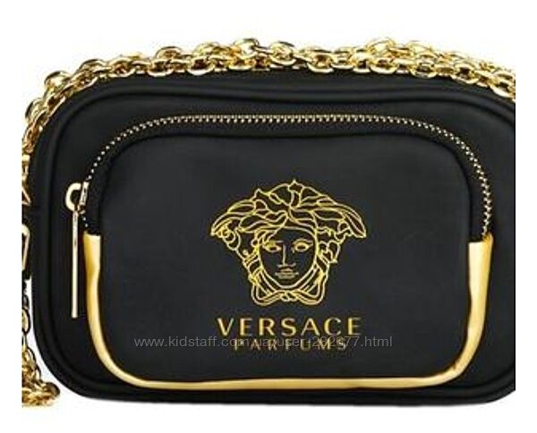 Сумочка на золотой цепочке versace parfums оригинал. 
