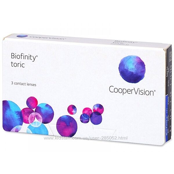 Лінзи Biofinity Toric для астигматики 2шт