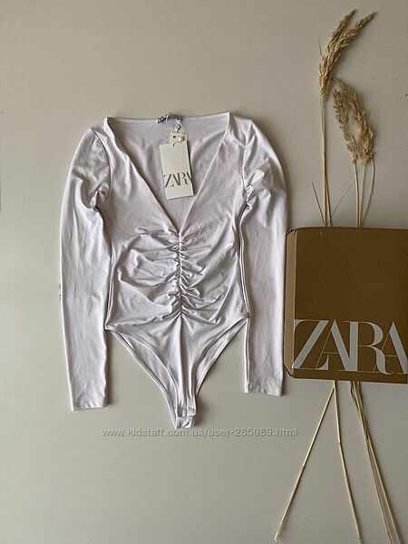 Незамінне біле базове боді Zara S
