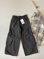 Стильні широкі джинси карго останньої колекції Zara 8 років 
