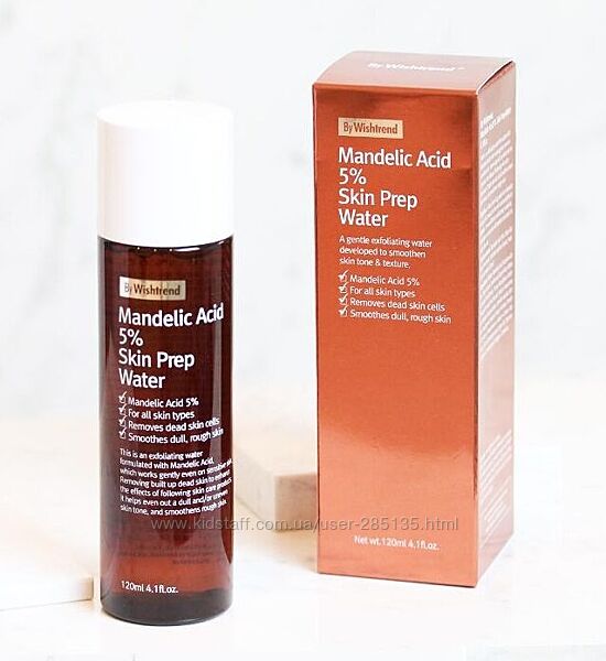 Mandelic Acid 5 Skin Prep Water BY WISHTREND - мигдальний пілінг- Тонер