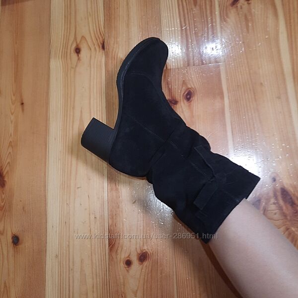 Полусапожки натуральная замша