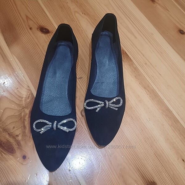 Туфлі натуральна замша по 43.5 розмір 