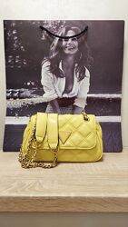 Сумка стильна Guess жовта 