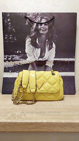 Сумка стильна Guess жовта 